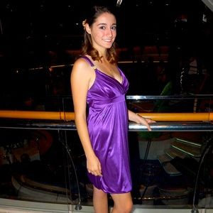 Purple semi formal dress